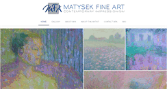 Desktop Screenshot of matysekfineart.com