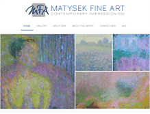 Tablet Screenshot of matysekfineart.com